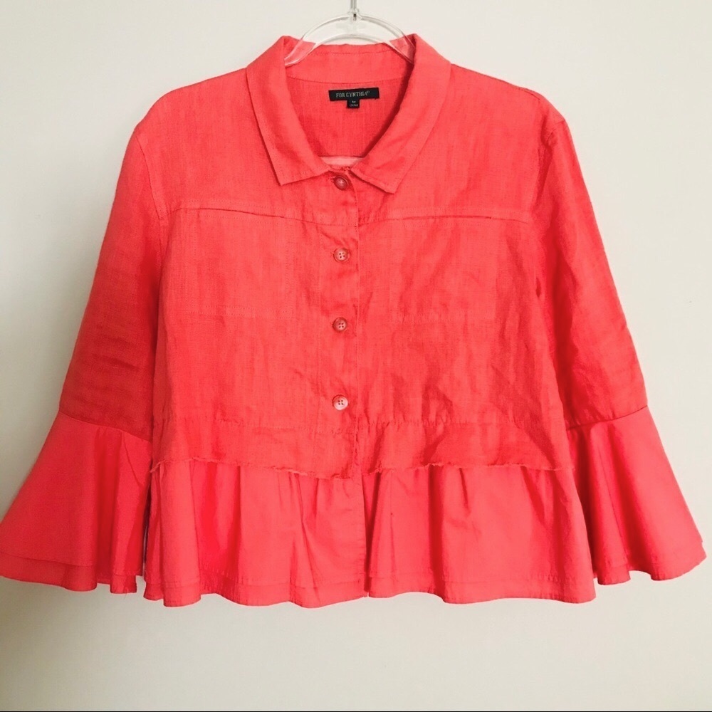 FOR CYNTHIA | 100% Linen | jacket | 20”ptp